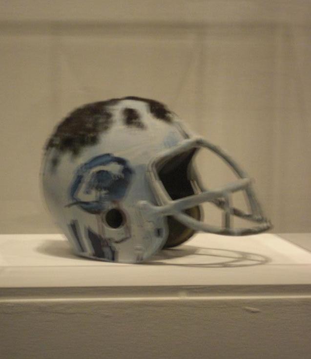 J-M Basquiat, Untitled 1981-84 (football helmet)