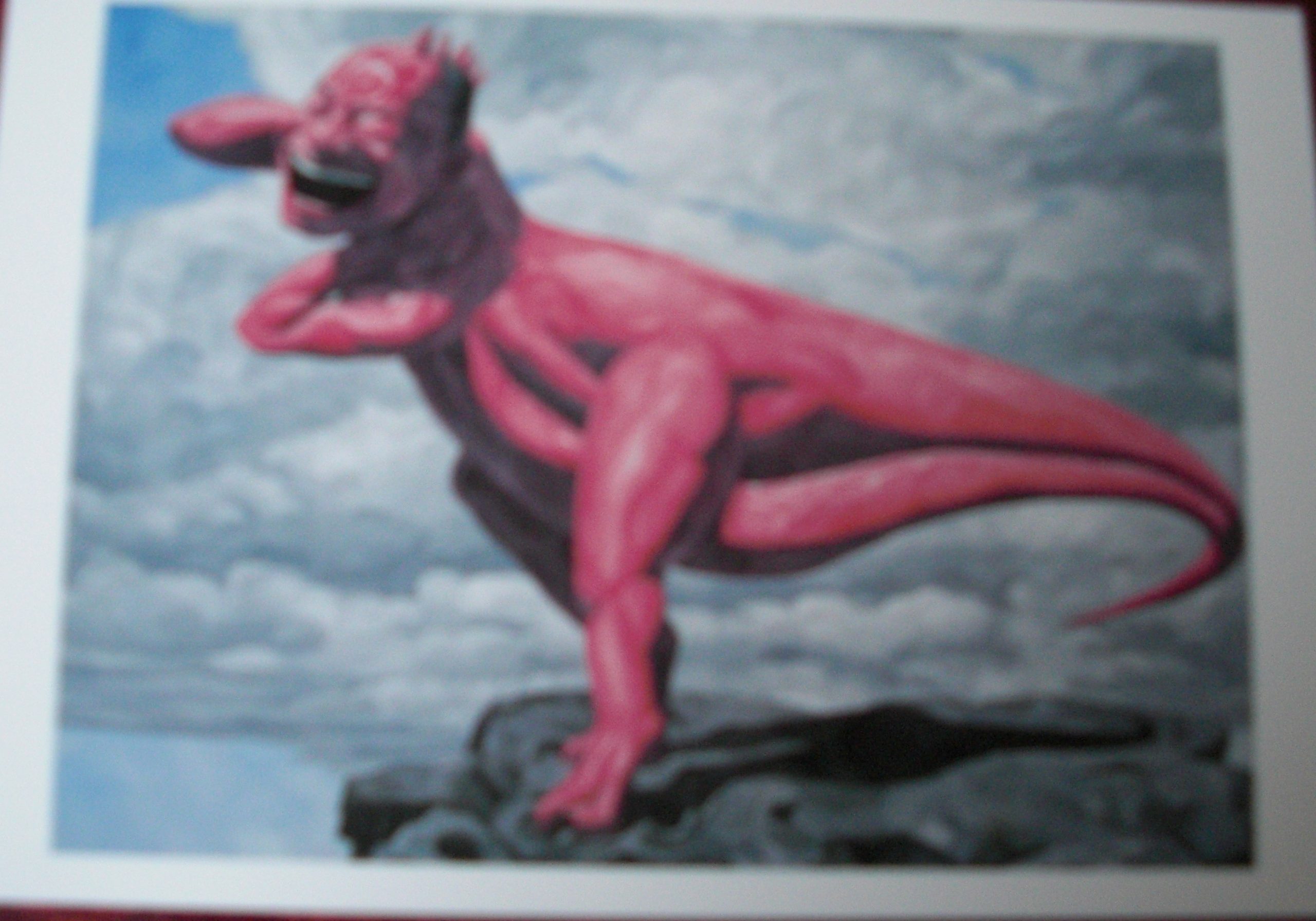 yue Minjun, I am a dragon -3, 2008